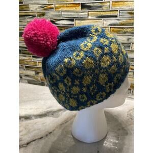 Tara 100% Wool Swirling Skies Beanie Hat Women’s OS Hand Spun in Nepal